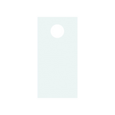 6 X 12 Pack of 100 Clear Doorknob/ Clear Plastic Poly Hanging/Door Hanger Bags for Mail 1.25 Mil - Infinite Pack